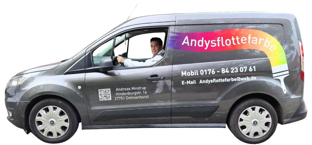 Andy im Auto freigestellt